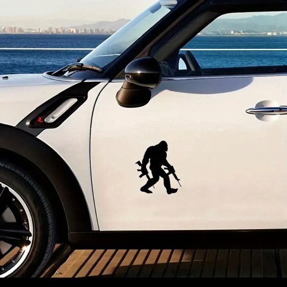 Bigfoot Packing AR’s Sasquatch Vinyl Sticker, White or Black - Picture 5 of 7